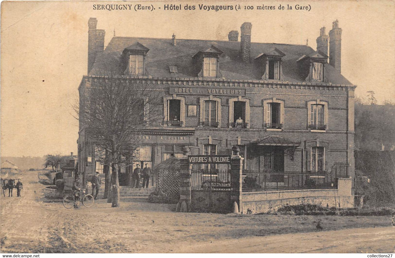 27-SERQUIGNY-HÔTEL DES VOYAGEURS ( A 100 METRES DE LA GARE) - Serquigny