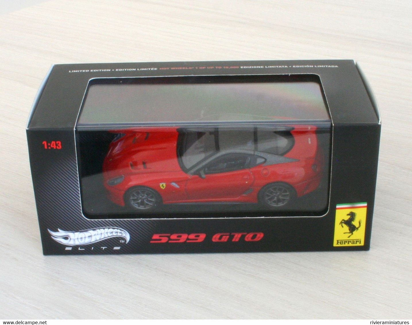 HOTWHEELS ELITE - FERRARI 599 GTO - Rouge Et Gris - T6267 - 1/43 - Hot Wheels