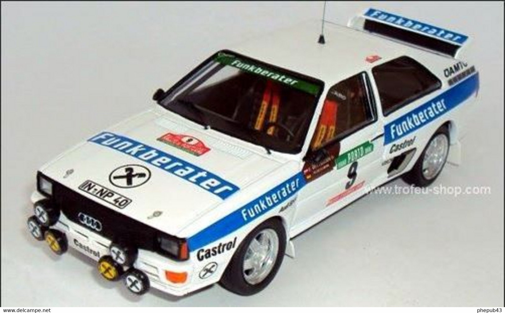 Audi Quattro - F. Wittmann/Diekmmann - Portugal 1983 #9 - Troféu - Trofeu