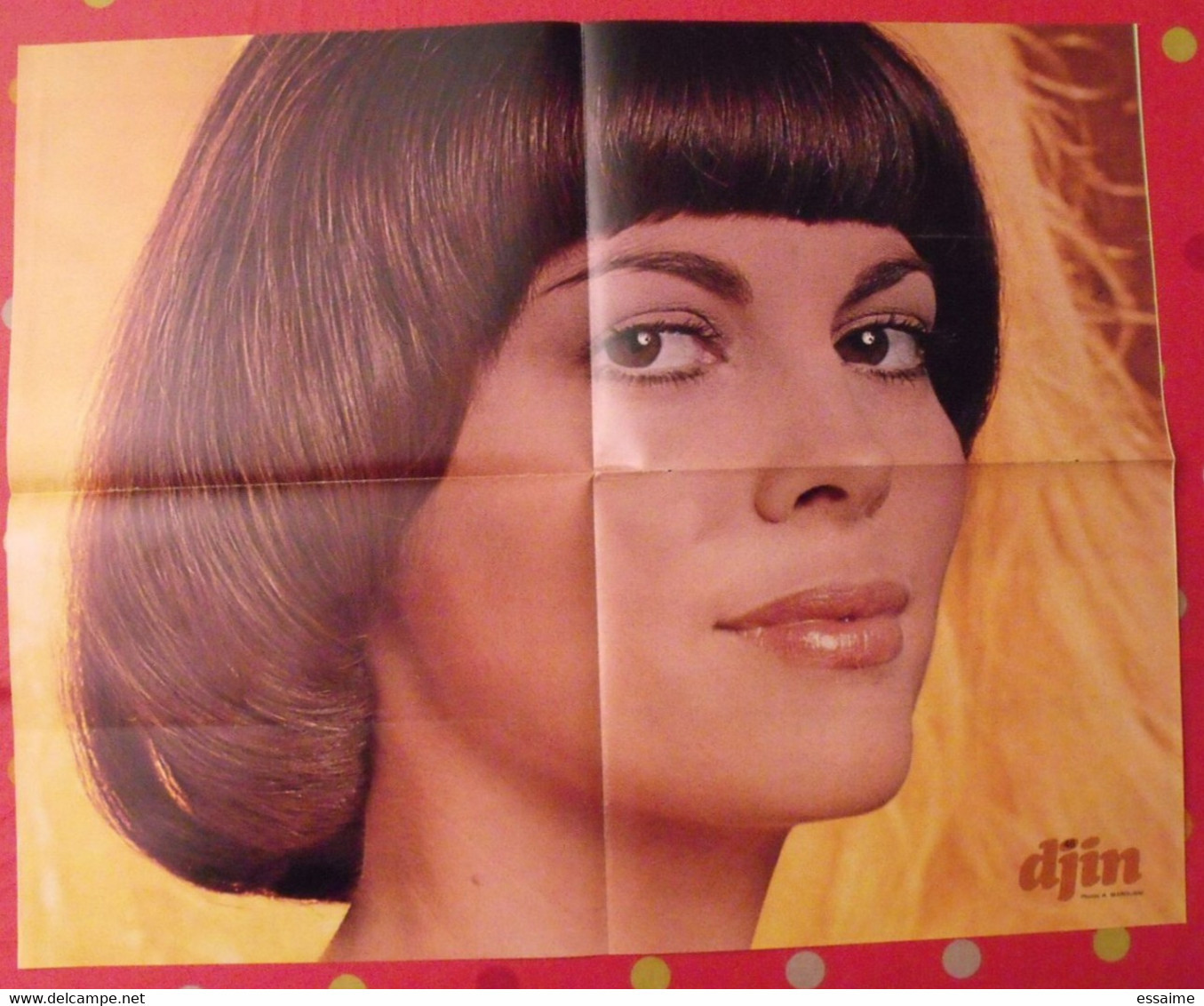 Poster Mireille Mathieu. Vers 1975. Djin - Affiches & Posters