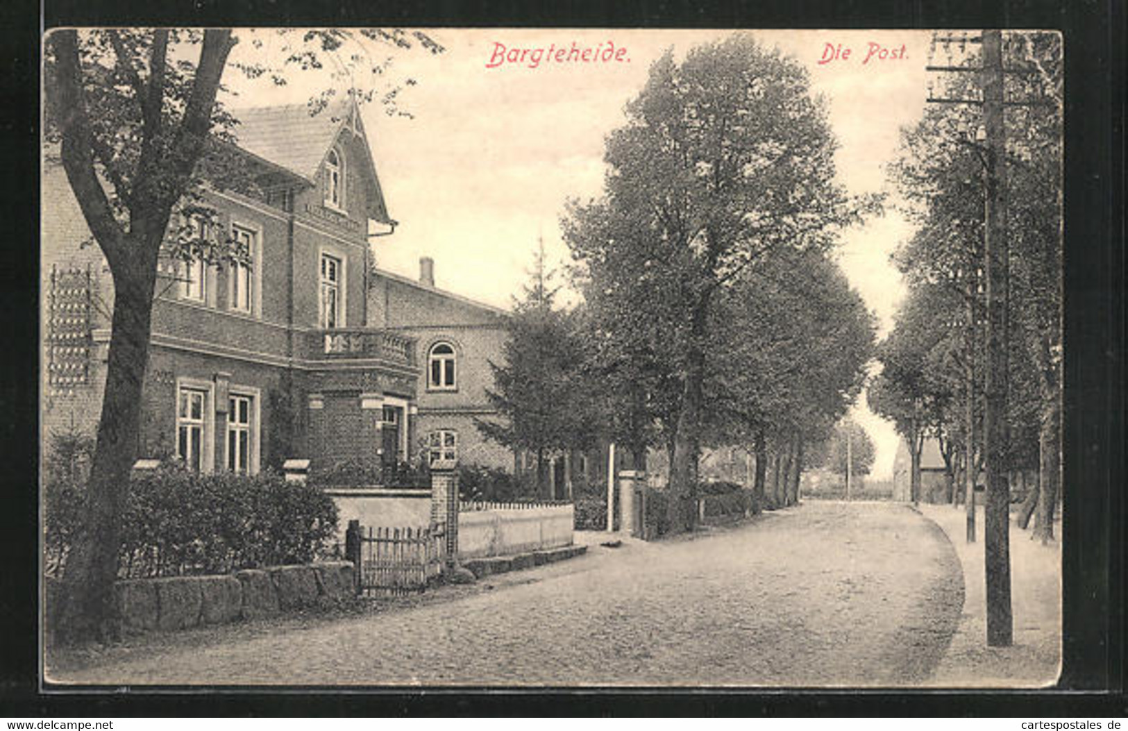 AK Bargteheide, Strasse An Der Post - Bargteheide