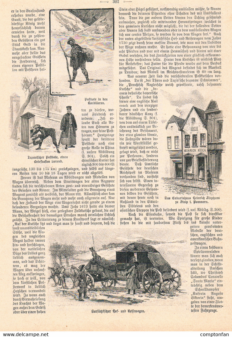 A102 817 Berlin Postmuseum Postwesen Artikel Mit Bildern 1898 !! - Musées & Expositions