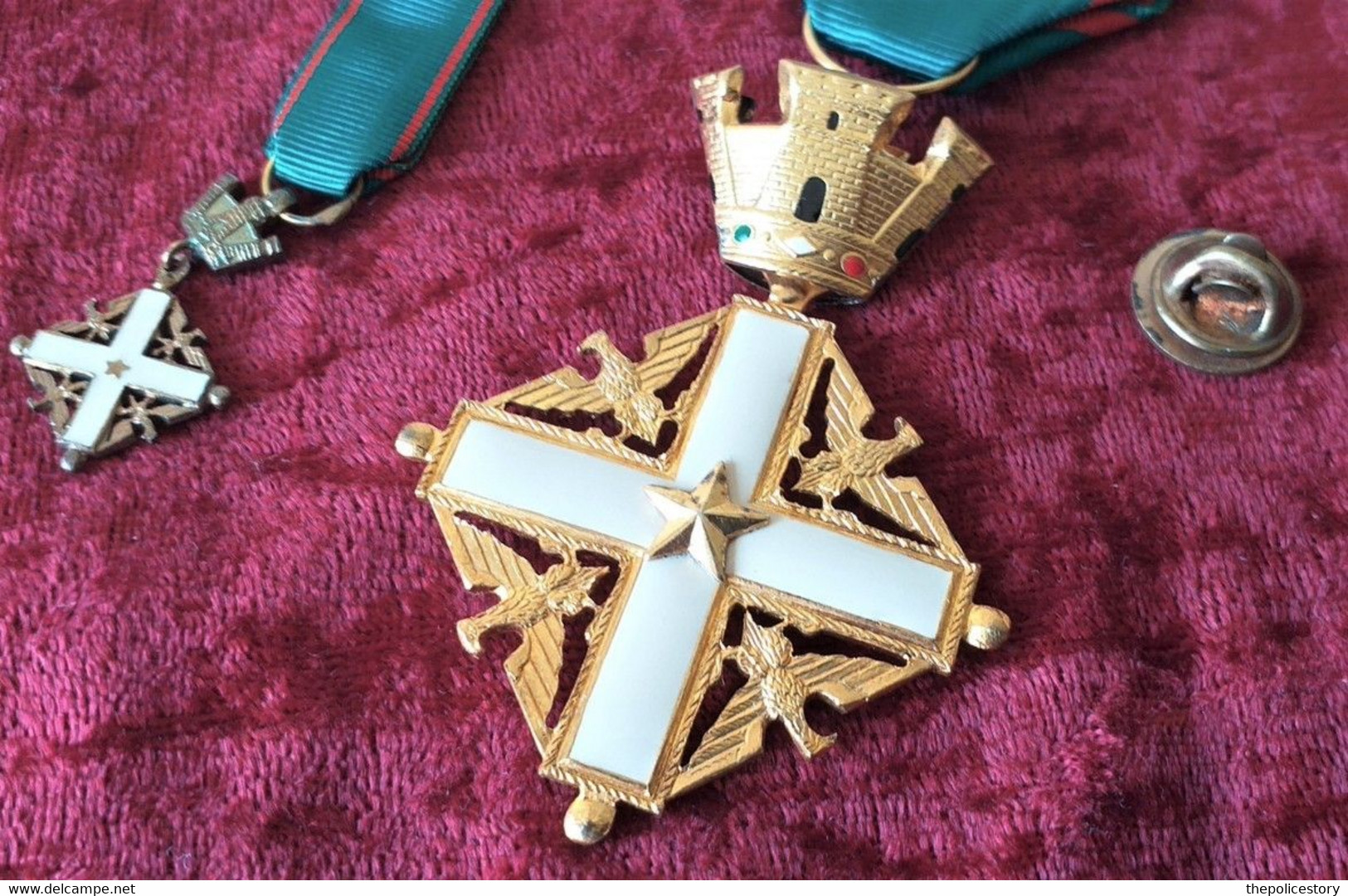 Croce di Cavaliere OMRI Repubblica Italiana originale Johnson con scatola