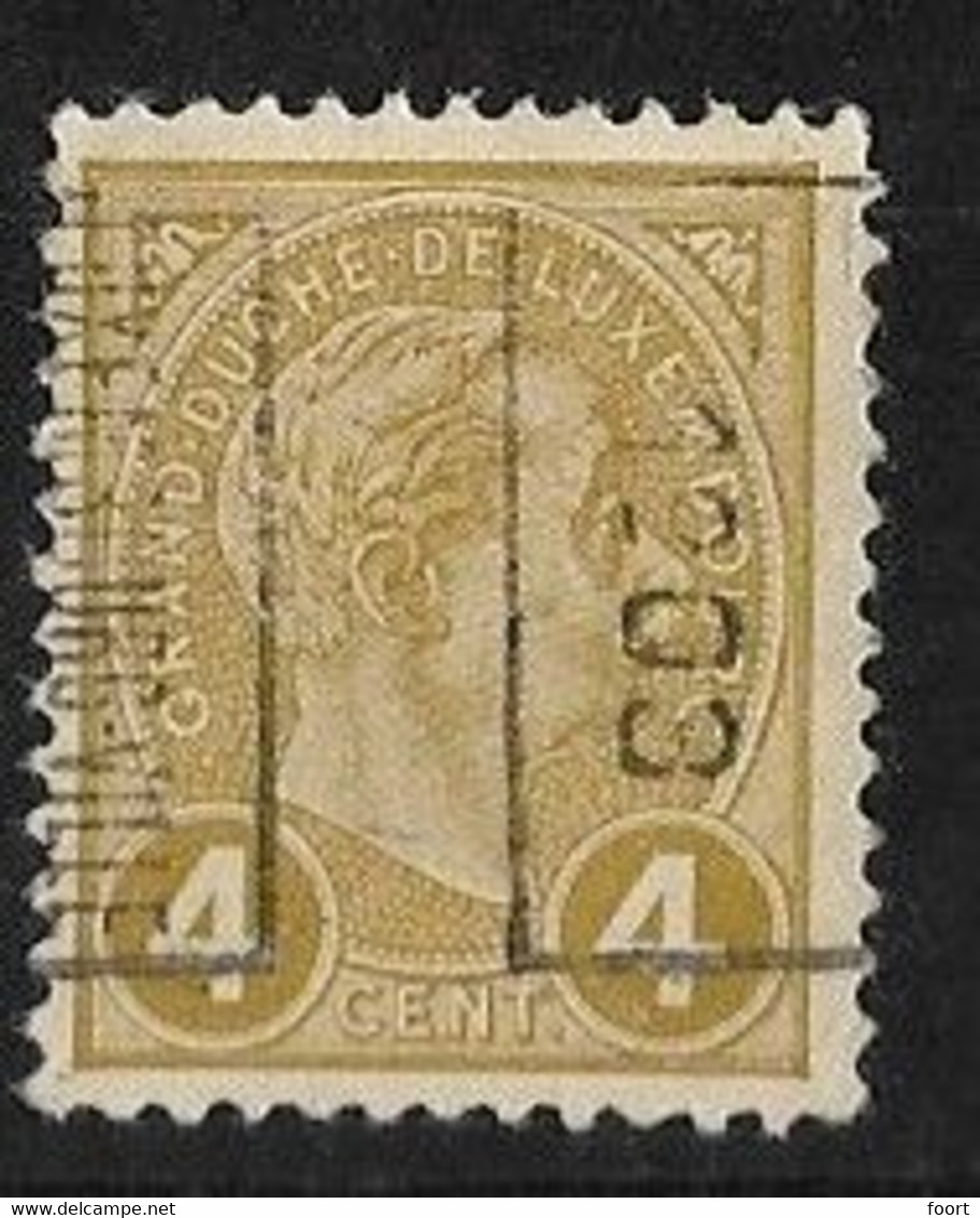 Luxembourg 1903 Prifix Nr. 14B - Vorausentwertungen