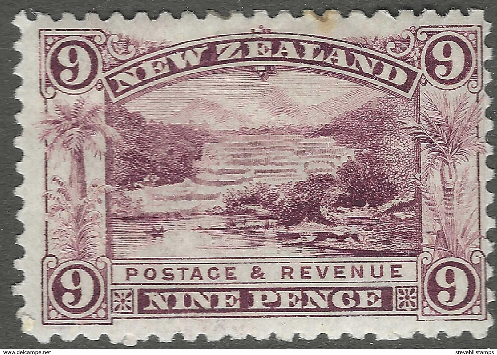 New Zealand. 1899-1903 Definitives. 9d MH. P11. No W/M. Tone Spot On Top SG 267a - Nuovi