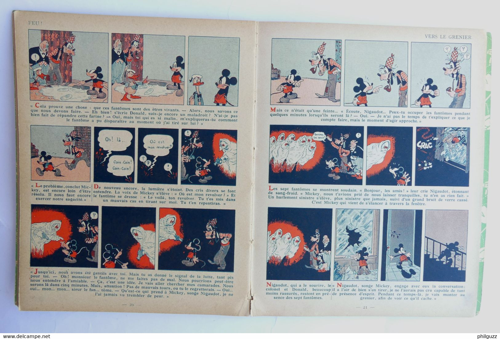 ALBUM BD MICKEY ET LE COLONEL - HACHETTE  - 1938 Enfantina - Disney