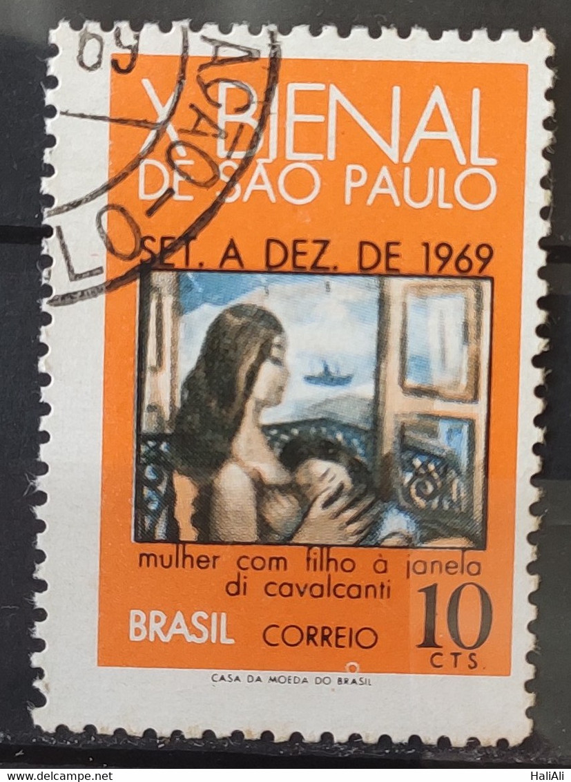 C 638 Brazil Stamp Sao Paulo Biennial Art Di Cavalcanti 1969 Circulated 1 - Autres & Non Classés