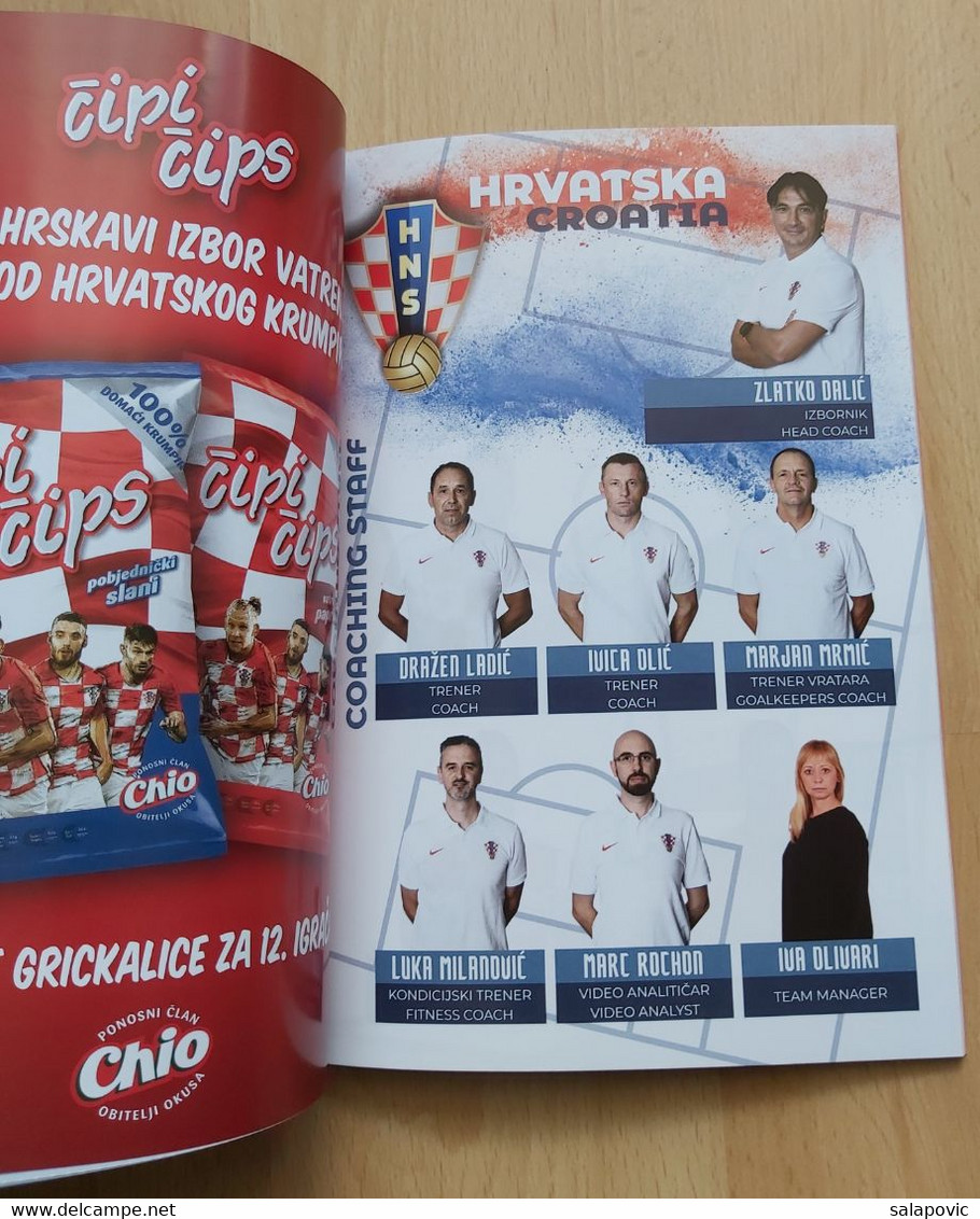 FOOTBALL MATCH PROGRAM  RIJEKA 27.3. 2021 QATAR WORLD CUP QUALIFICATIONS 2022  CROATIA vs CYPRUS, CROATIA vs MALTA