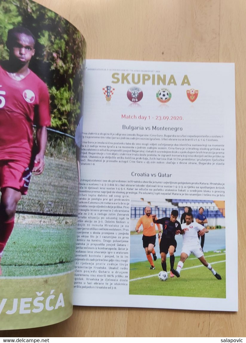 FOOTBALL MATCH PROGRAM  Osijek 23. - 27.9.2020 Technical Report, Croatia Football Nacional Team Under 16 - Books