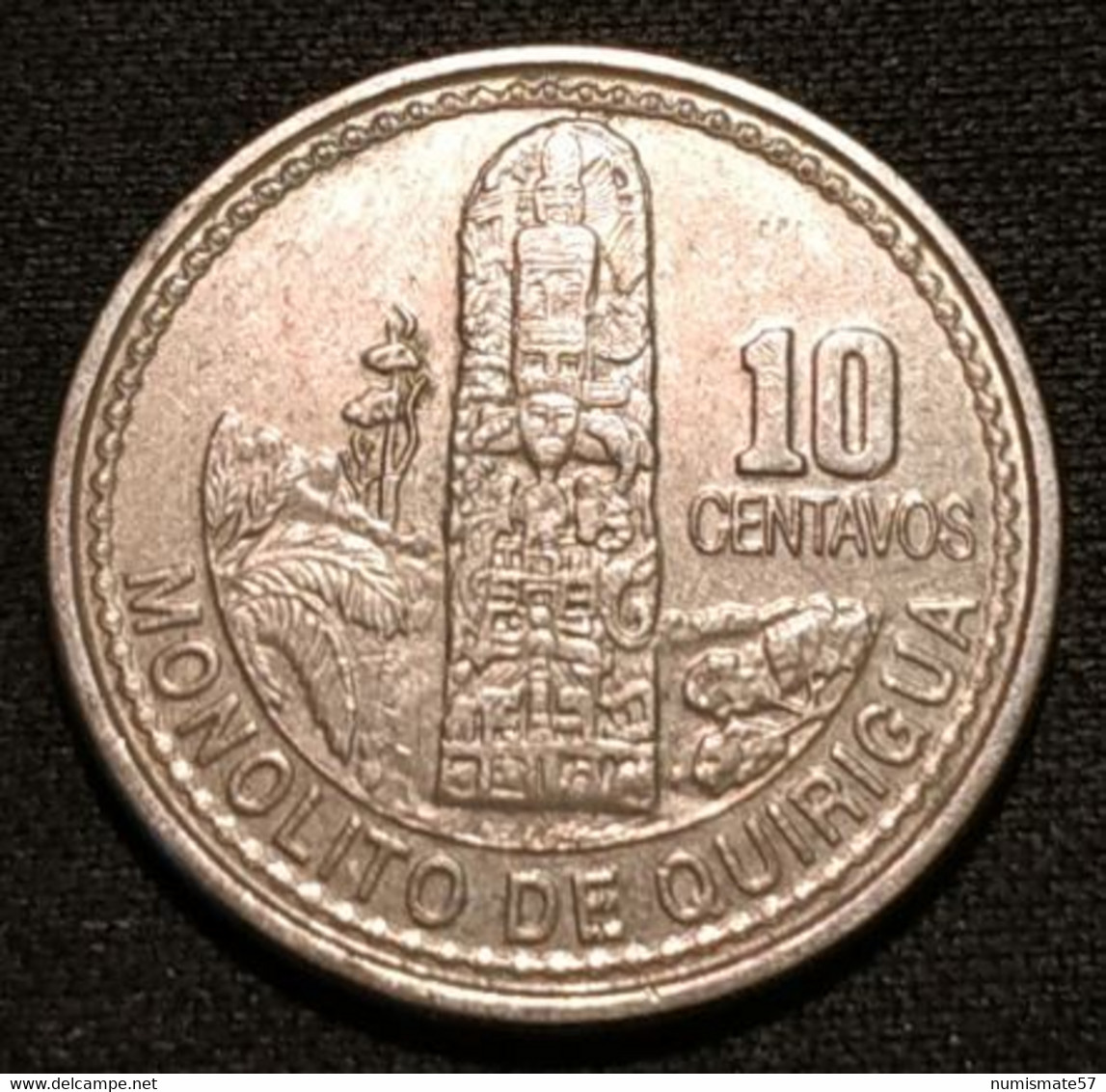 GUATEMALA - 10 CENTAVOS 2008 - KM 277.6 - ( Non-magnétique ) - Guatemala