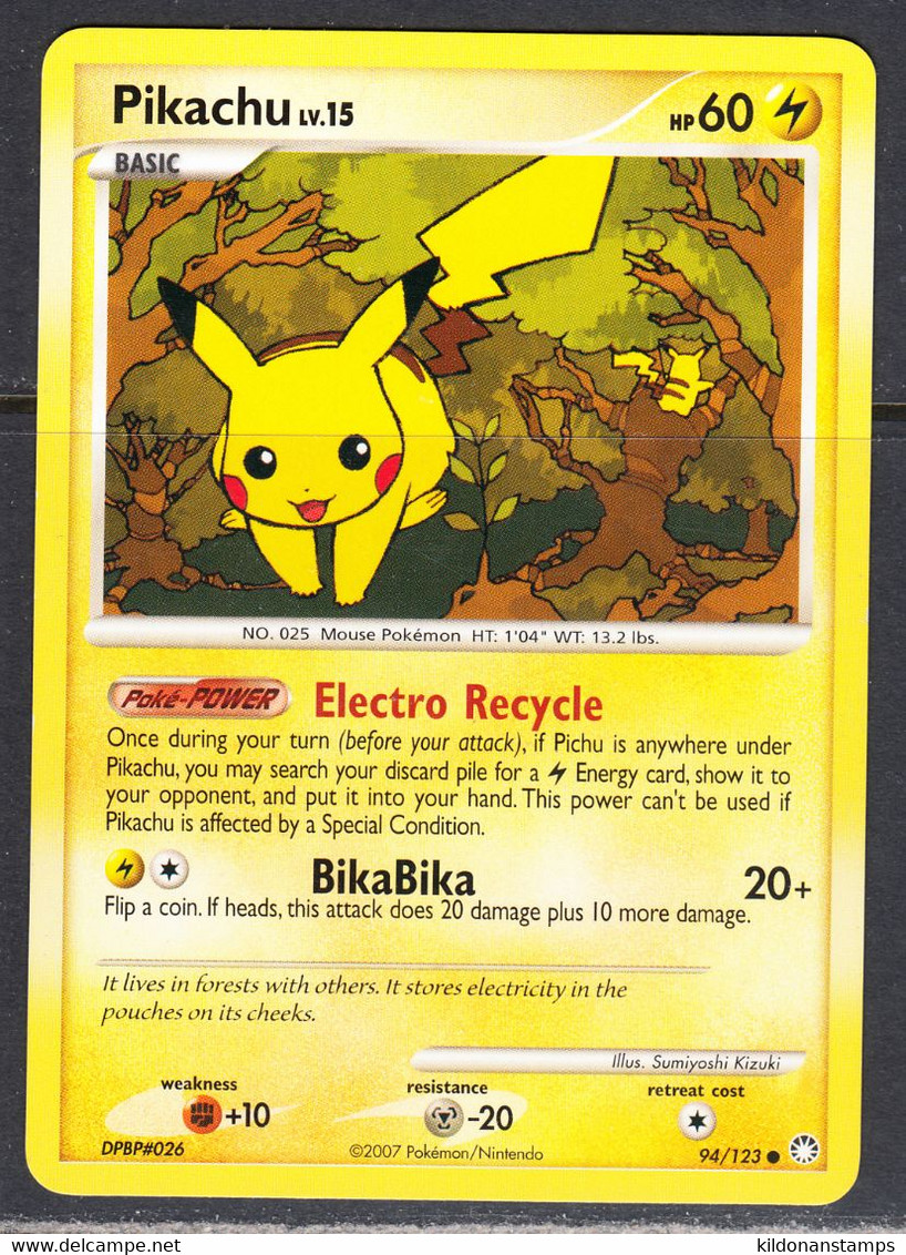 Pikachu 2007 Mysterious Treasures, NM, 94/123 - Sonstige & Ohne Zuordnung