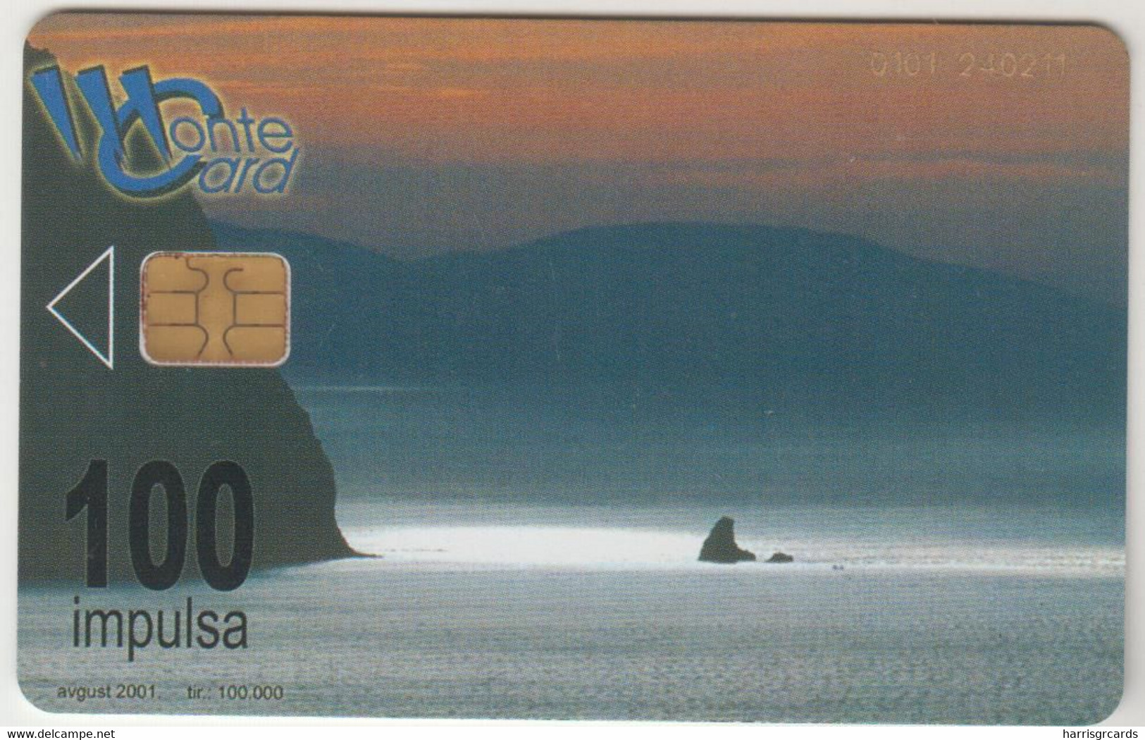 MONTENEGRO - Montenegro Coast., 100 U ,08/00, Tirage 100.000, Used - Montenegro