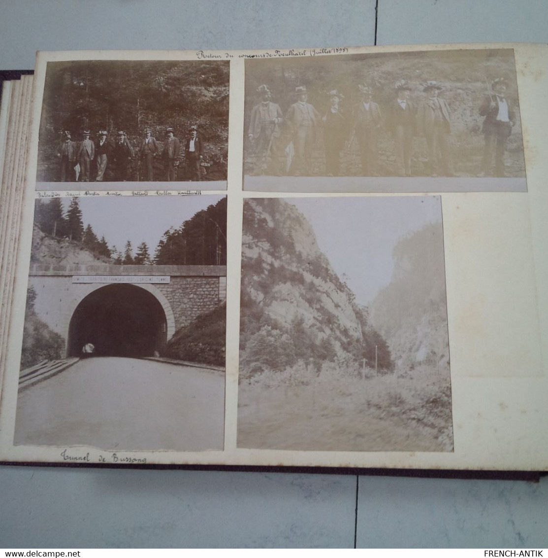 ALBUM PHOTO DE FAMILLE SUISSE LUZERNE BALE OBERHAUPT LE PILATE LAC NEUCHATEL BERNE ETC