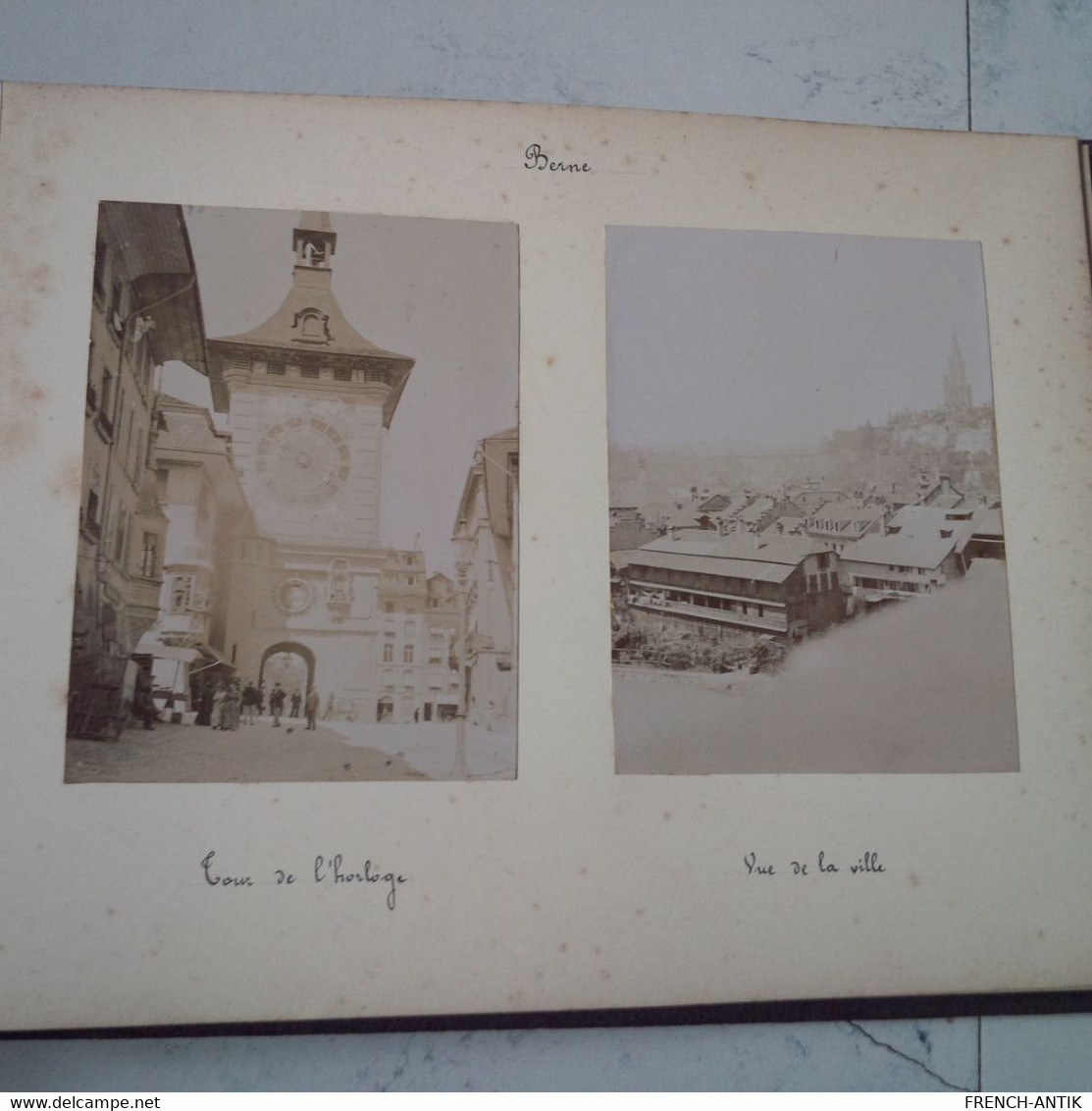 ALBUM PHOTO DE FAMILLE SUISSE LUZERNE BALE OBERHAUPT LE PILATE LAC NEUCHATEL BERNE ETC