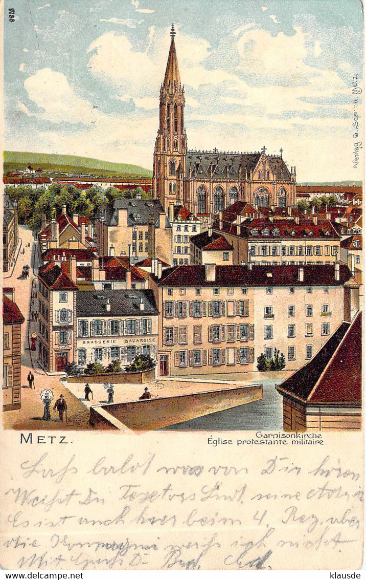 Metz - Garnisionskirche Feldpost 1912 - Lothringen