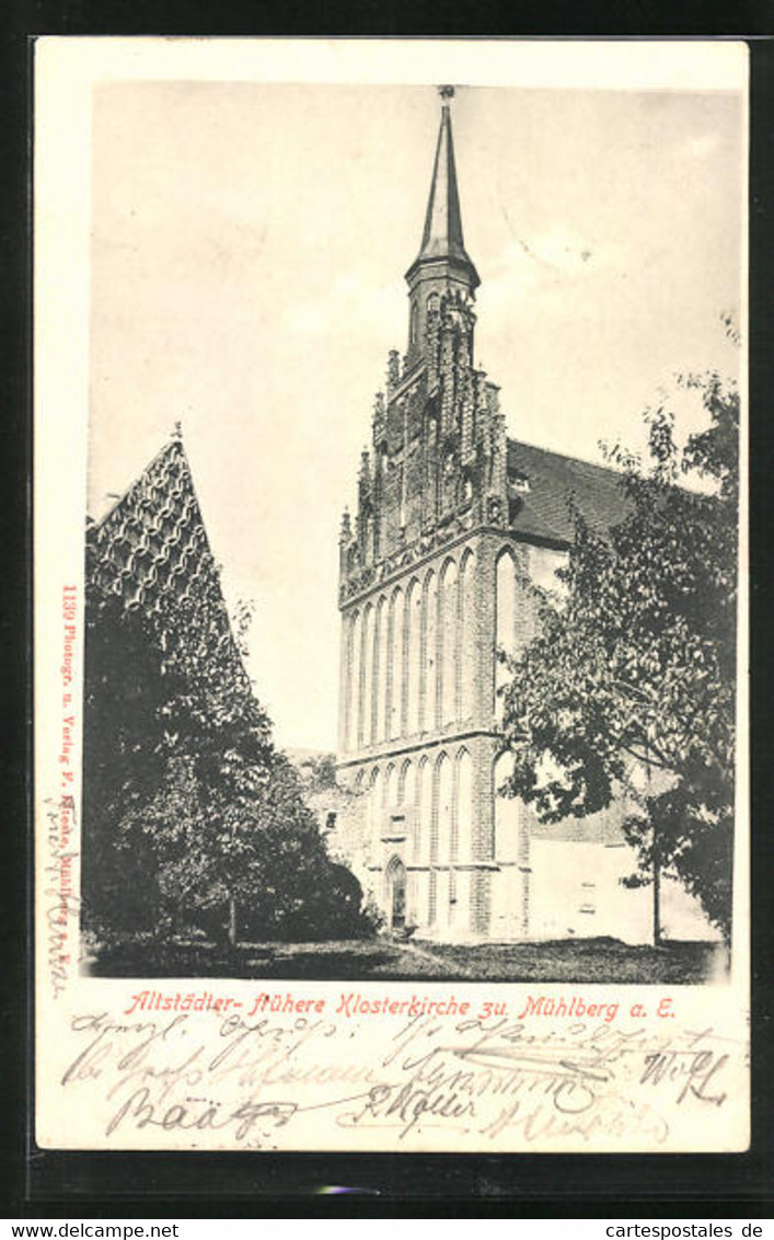 AK Mühlberg A. E., Altstädter- Fühere Klosterkirche - Muehlberg