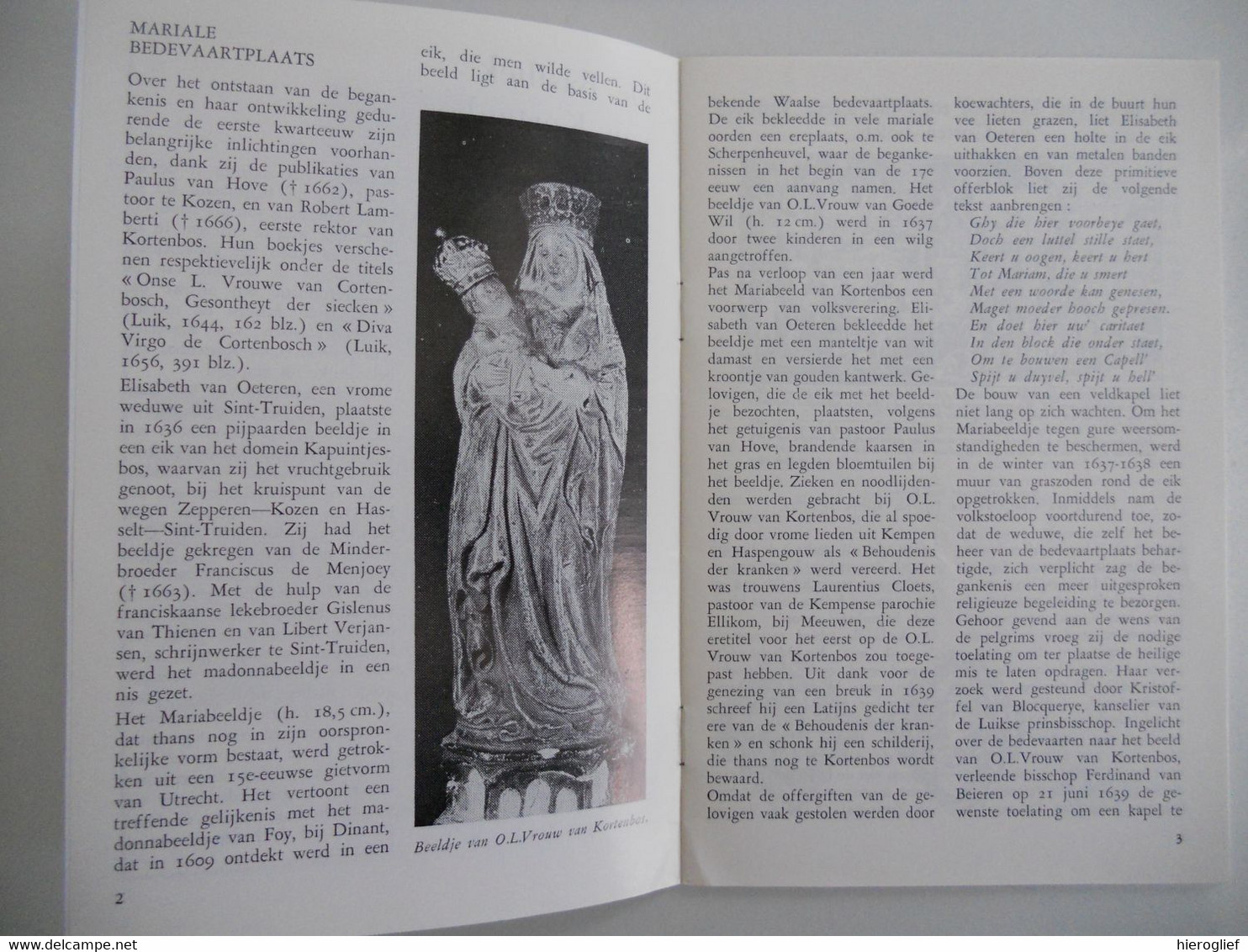 BASILIEK VAN KORTENBOS Door Trudo Jan Gerrits Limburg Haspengouw Bedevaart Alken Kozen Brustem VTB N° 158 Heemkunde - Histoire