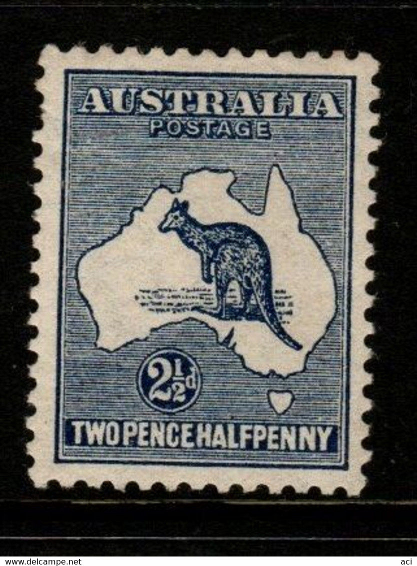 Australia SG 4  1913 First Watermark Kangaroo,2,5d Indigo,Mint  Hinged - Neufs