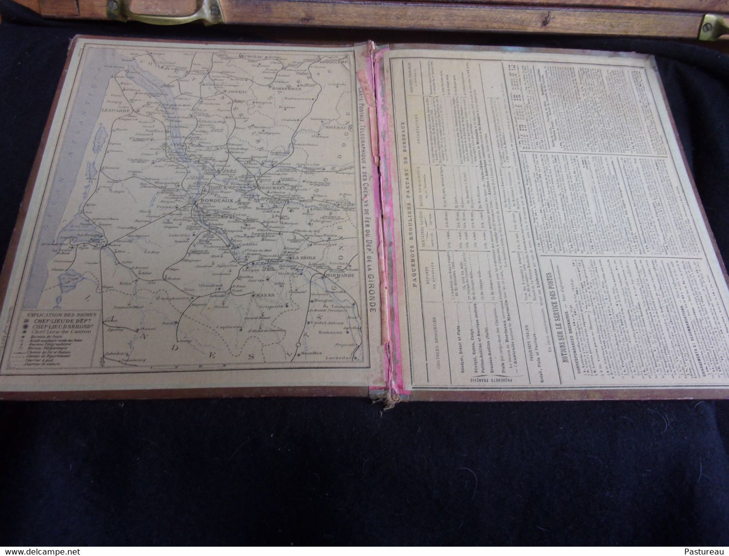 Almanach des Postes .Calendrier 1904. Département de la Gironde.Imprimerie Oberthür à Rennes.Cueillette des Poires .8 sc