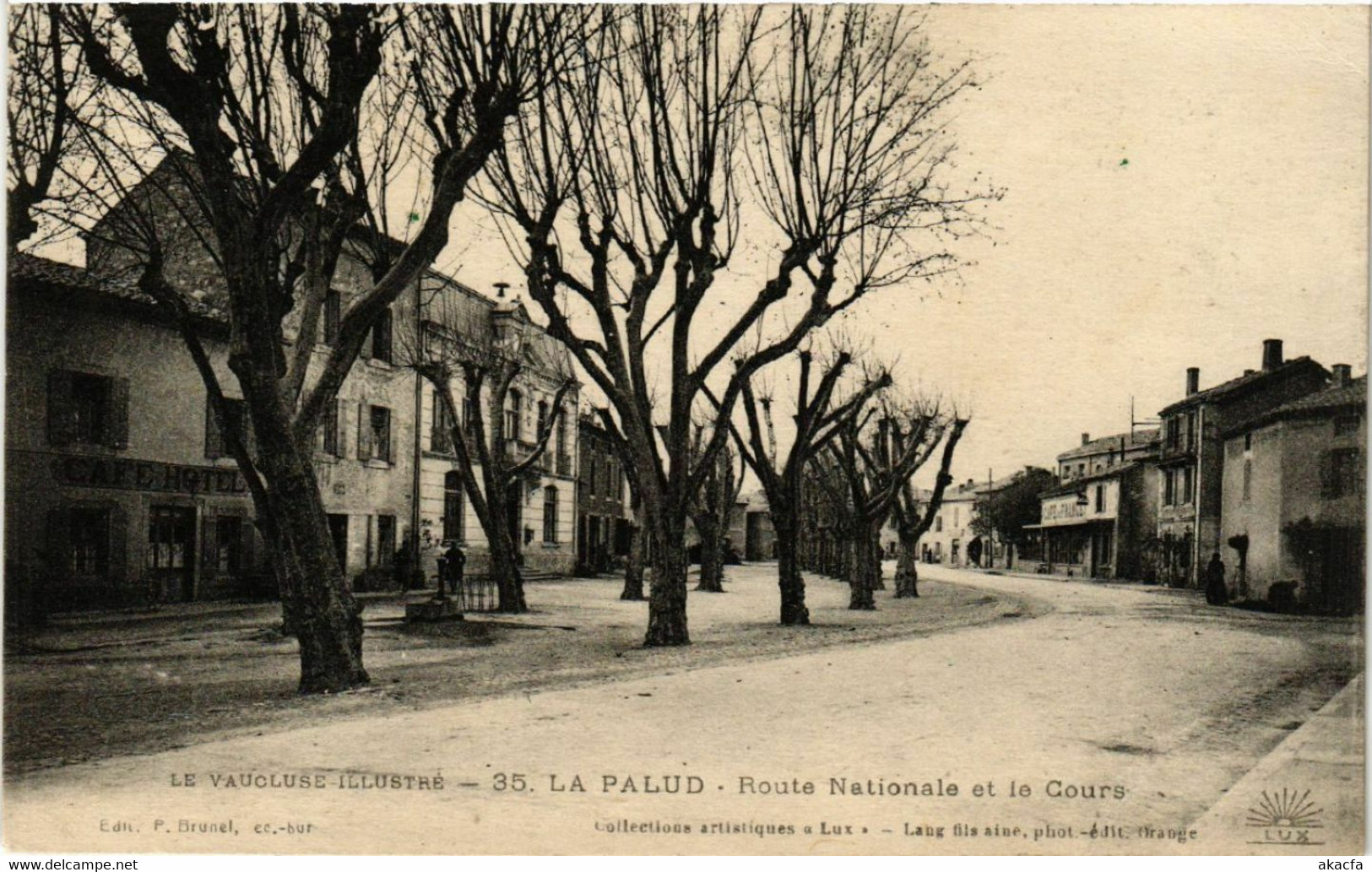 CPA AK Le VAUCLUSE Illustre - La PALUD - Route Nationale Et Le Cours (519002) - Lapalud