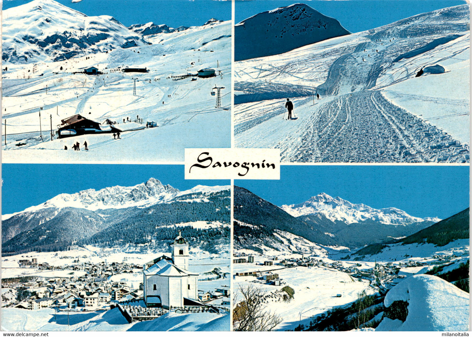 Savognin - 4 Bilder (012-527) * 29. 12. 1977 - Savognin