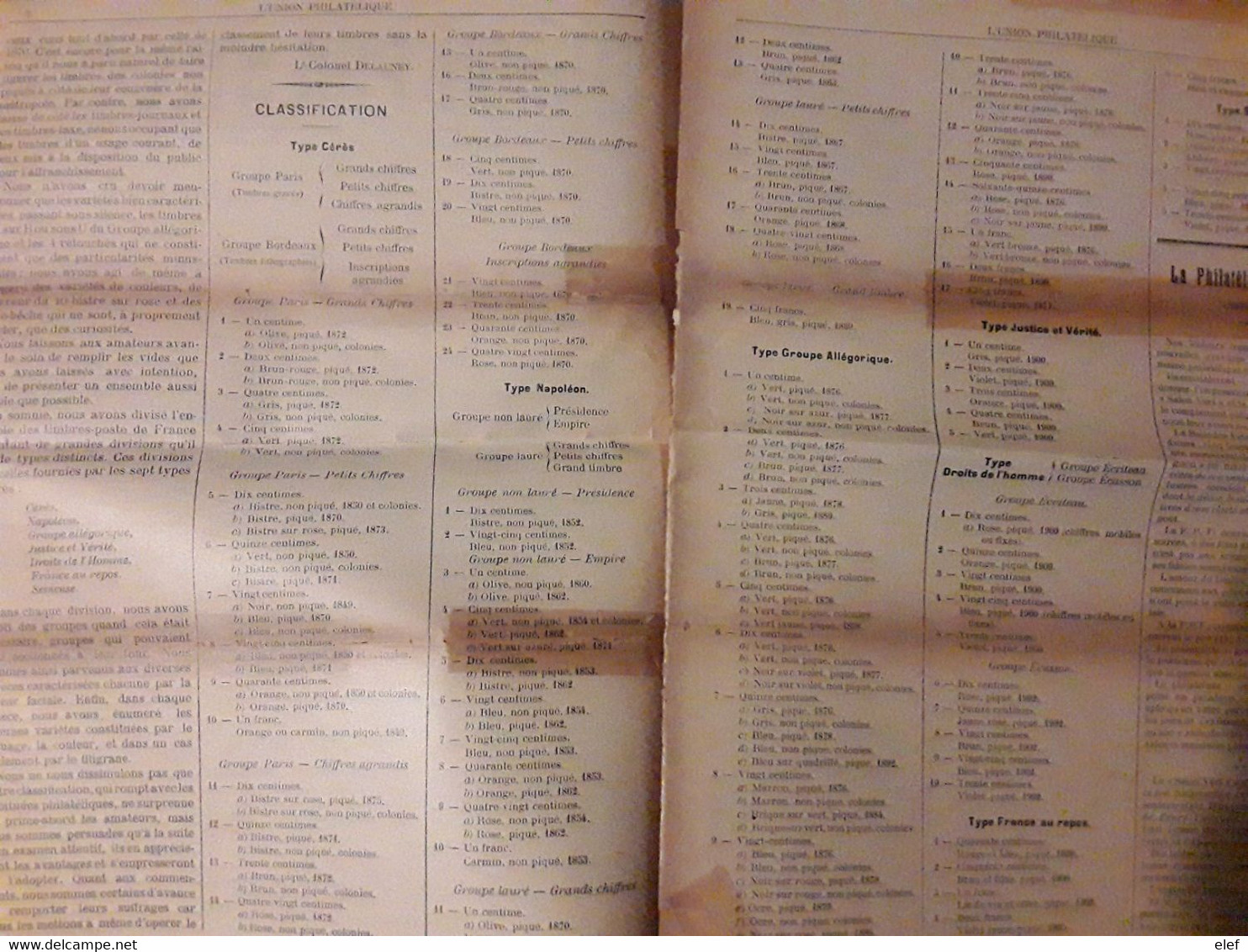 Journal Magazine L'UNION PHILATÉLIQUE,25 Octobre 1903,Lt Colonel Delaunay,prix Timbres Rares,classification Classiques - Frans (tot 1940)