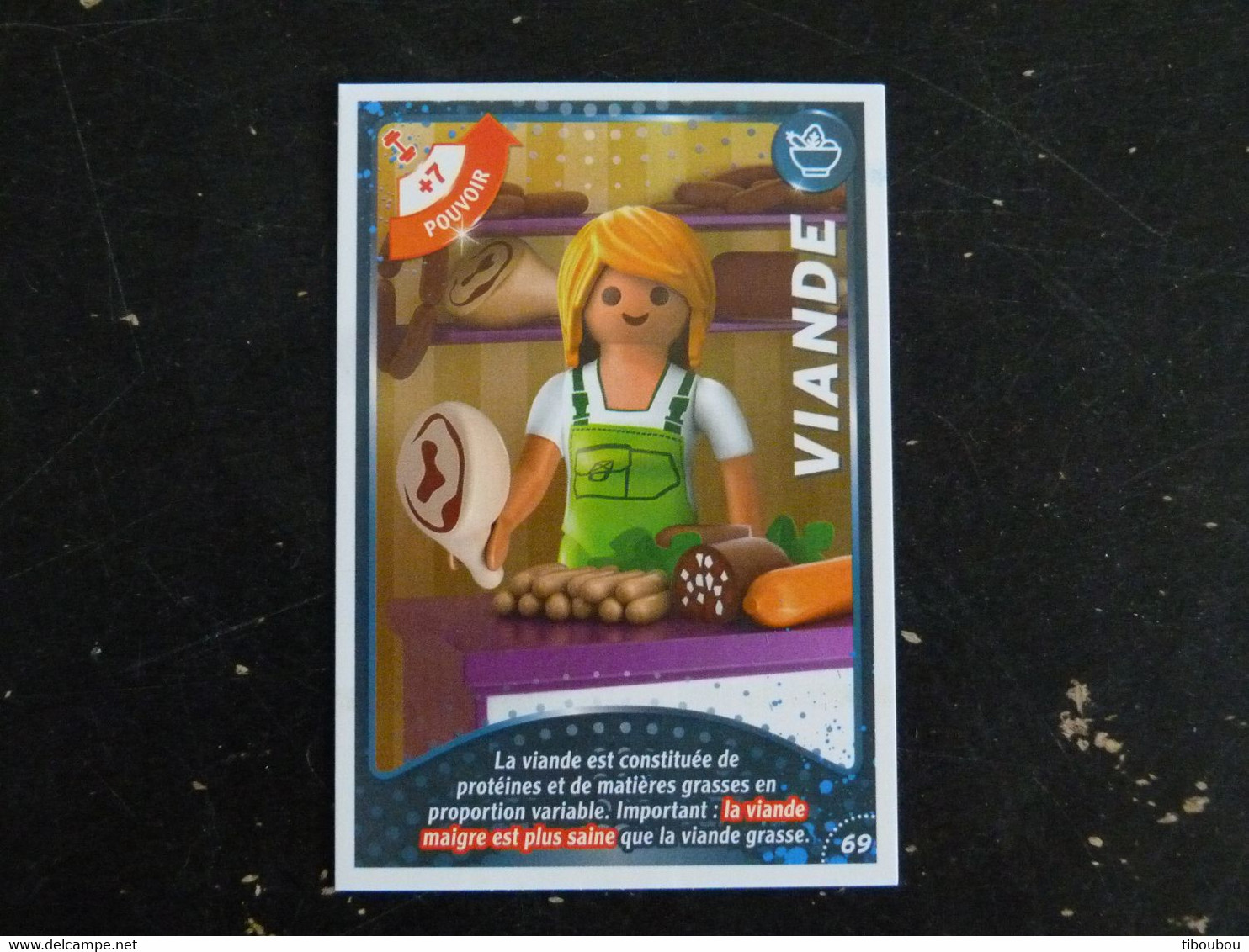 CARTE CARREFOUR PLAYMOBIL N° 69 - VIANDE - Other & Unclassified