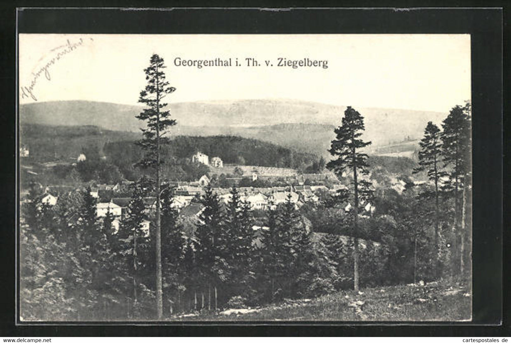 AK Georgenthal I. Th., Panoramablick Vom Ziegelberg - Georgenthal