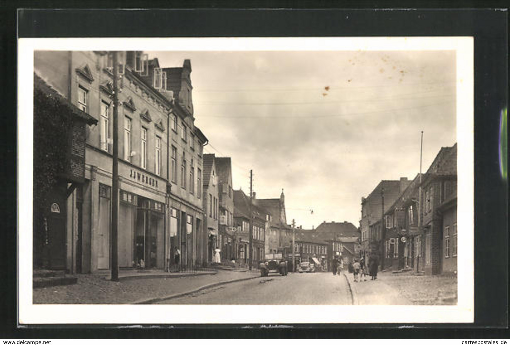 AK Oldenburg I. H., Schuhstrasse Mit Geschäften - Oldenburg (Holstein)