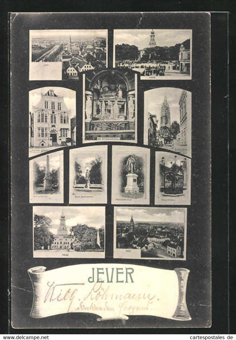 AK Jever, Schloss, Rathaus Und Glockenturm - Jever