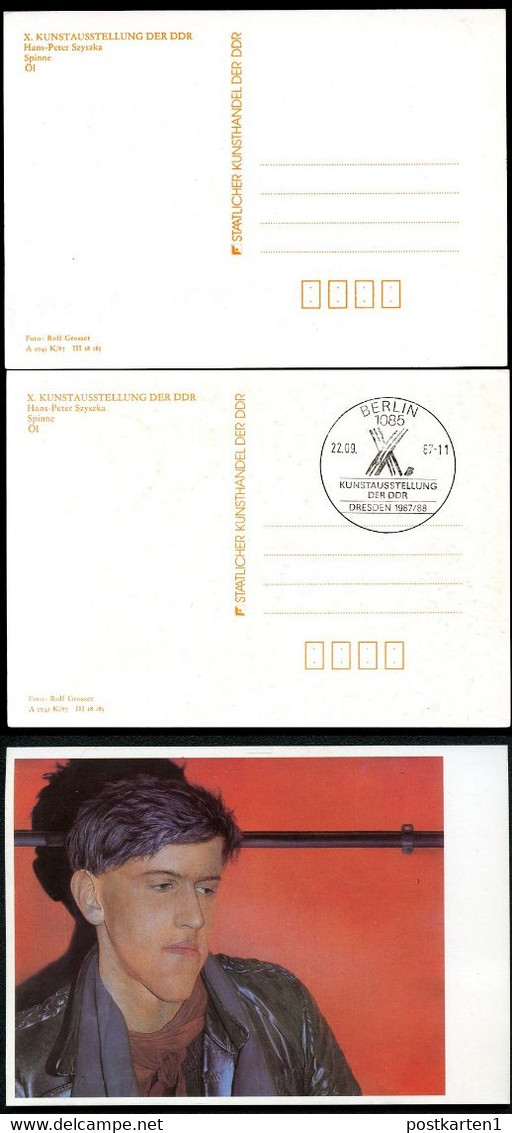 DDR PP19 B1/002-016-1a 23 Privat-Postkarten BESONDERHEITEN KUNSTAUSSTELLUNG Dresden 1987