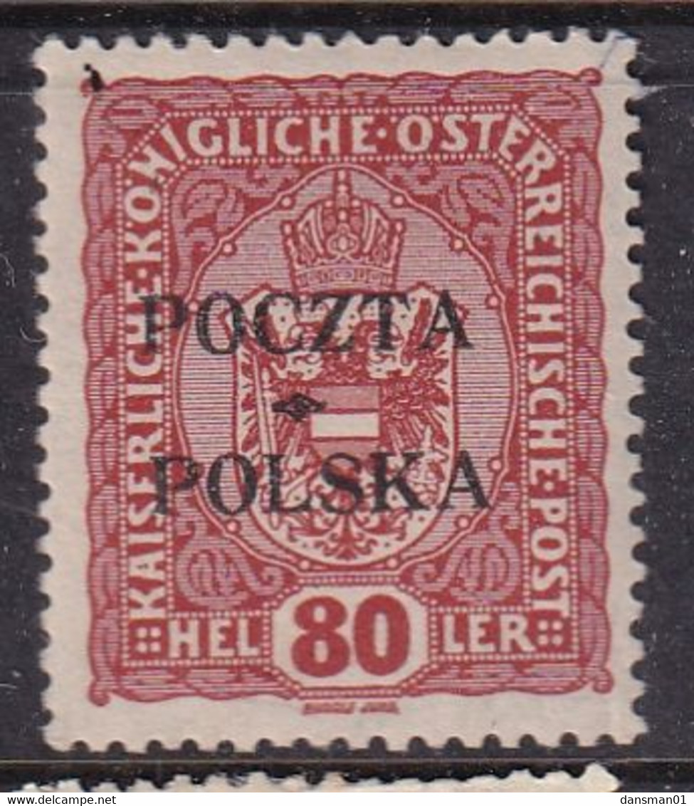 POLAND 1919 Krakow Fi 43 Mint Never Hinged Signed Petriuk I-86 - Neufs