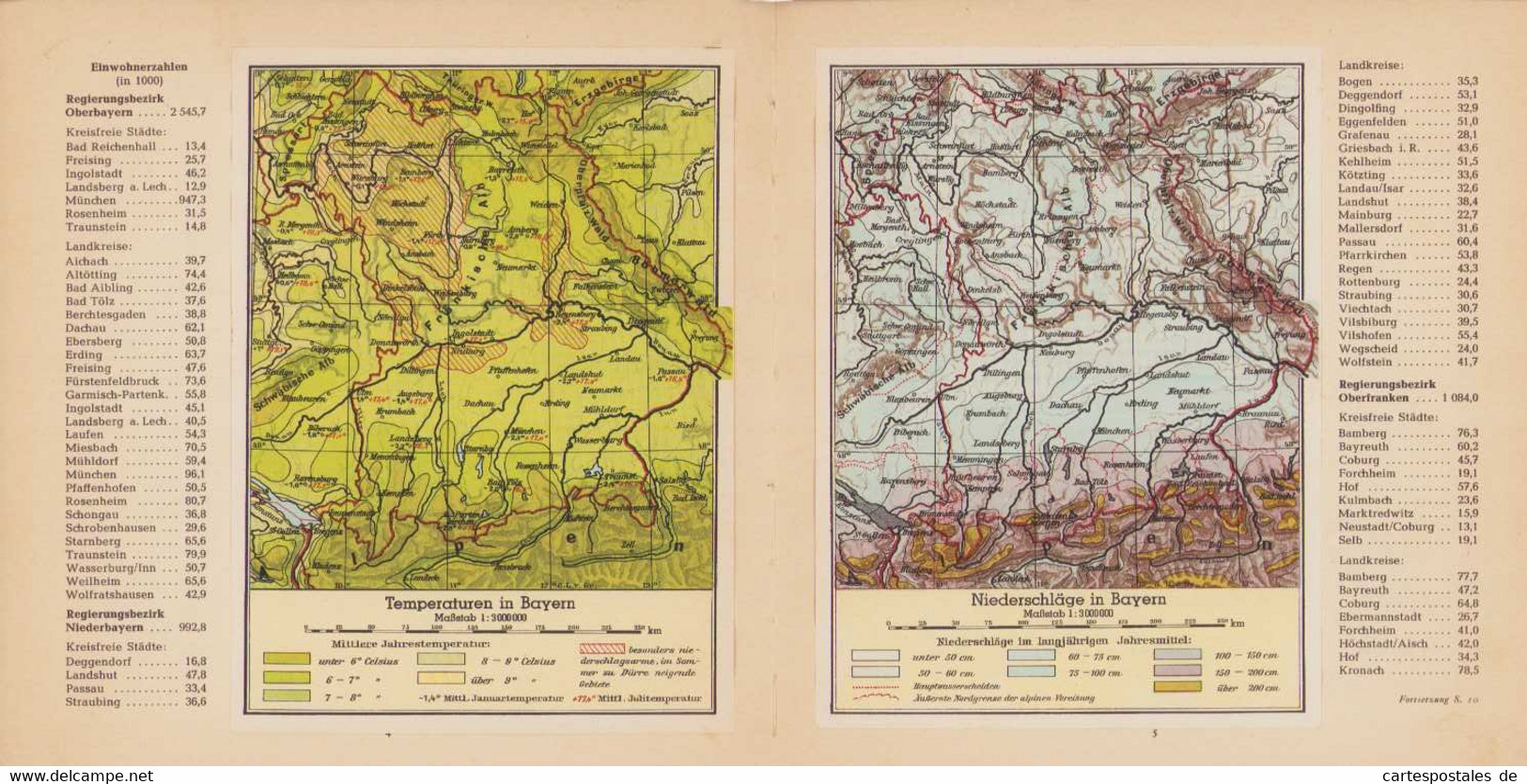 Sammelalbum 12 Bilder, Bayern, Ein Heimatatlas Des Münchner Merkur, Landkarten - Albums & Catalogues