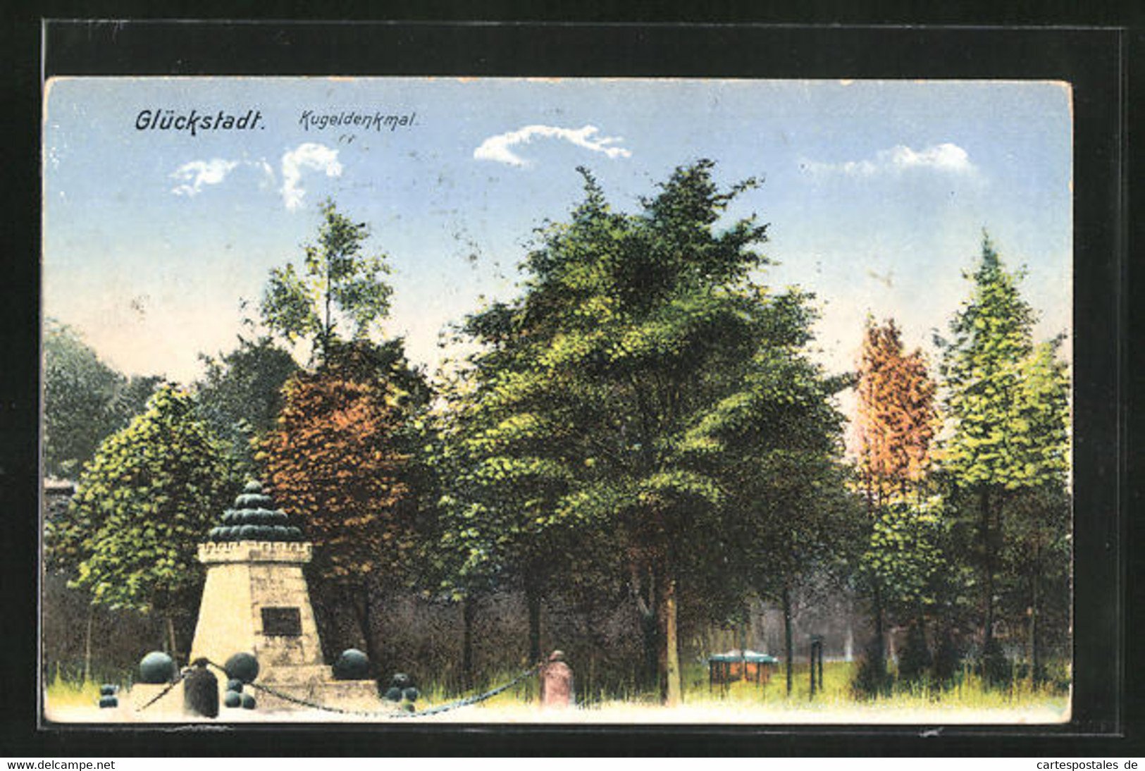 AK Glückstadt, Kugeldenkmal - Glückstadt