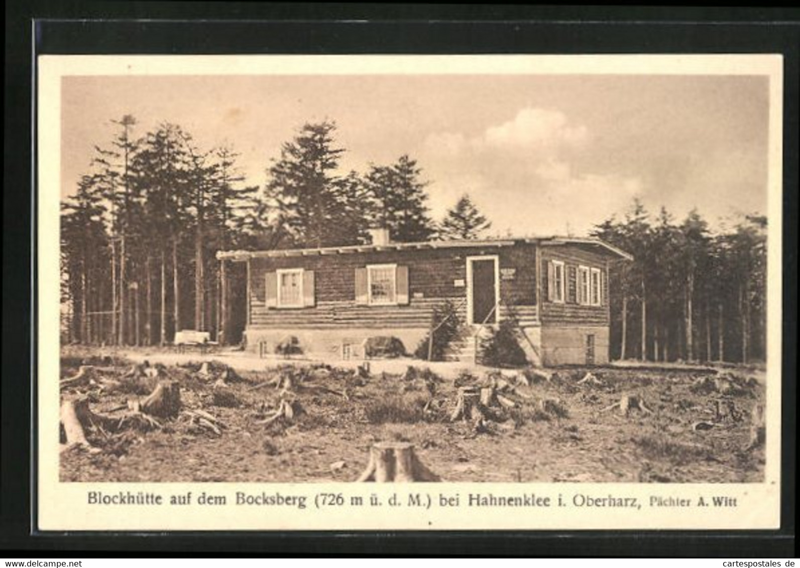 AK Hahnenklee / Oberharz, Blockhütte Auf Dem Bocksberg - Oberharz