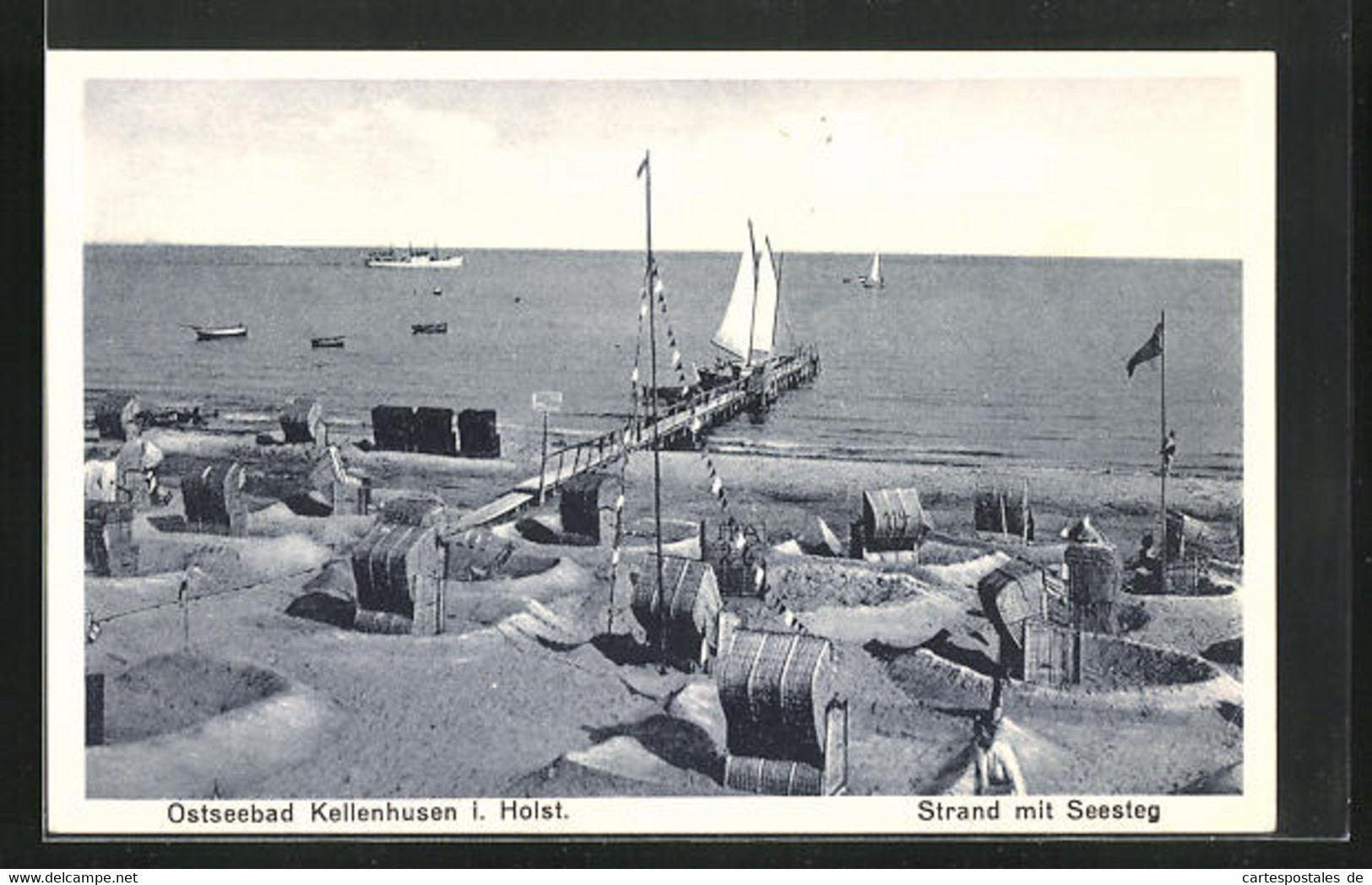 AK Kellenhusen / Holstein, Strand Mit Seesteg - Kellenhusen