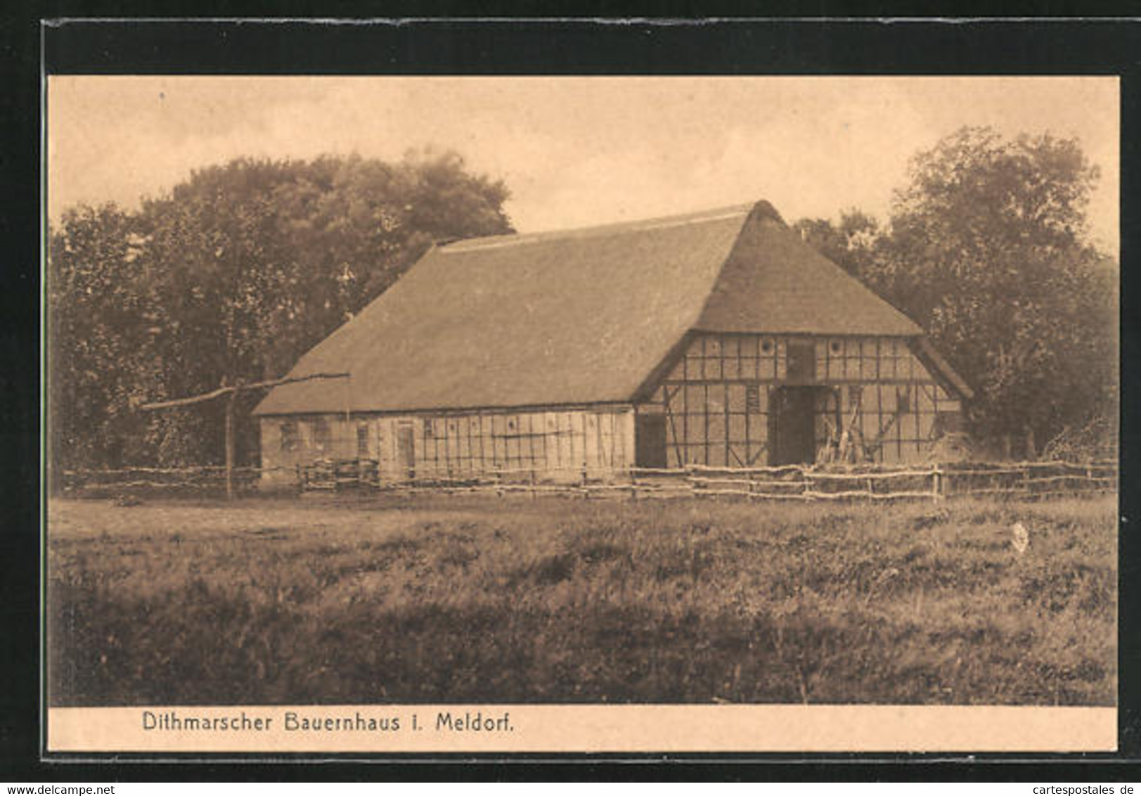 AK Meldorf, Dithmarscher Bauernhaus - Meldorf