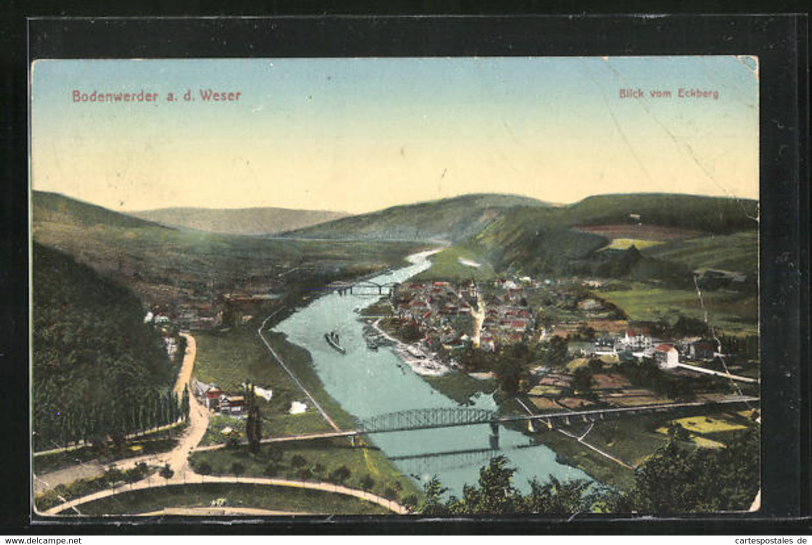 AK Bodenwerder A. D. Weser, Blick Vom Eckberg Auf Den Ort - Bodenwerder