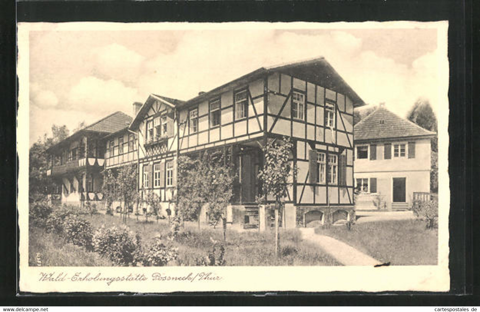 AK Pössneck / Thür., Hotel Wald-Erholungsstätte - Poessneck