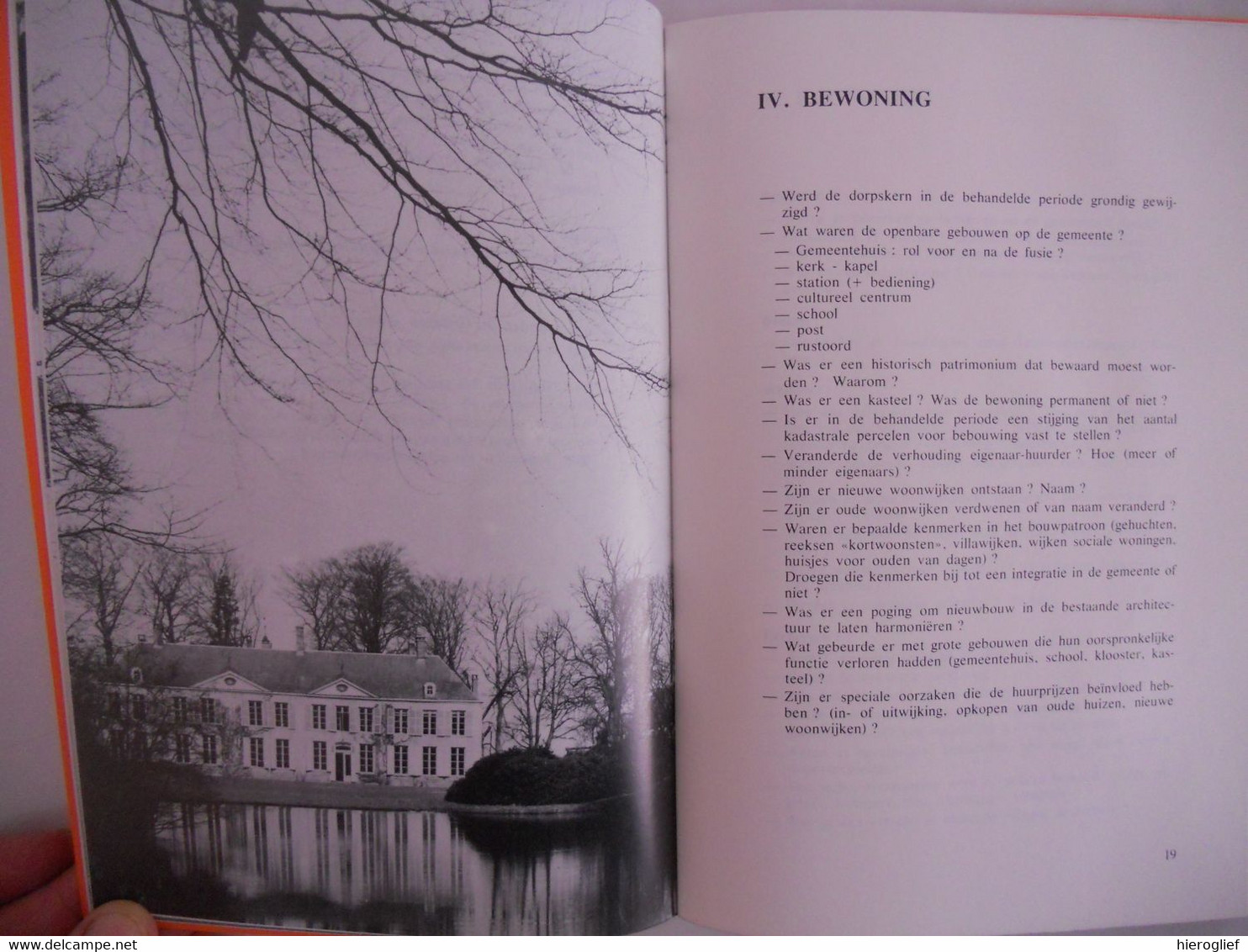 DE LANDELIJKE GEMEENTE 1944 1976 vragenlijst voor een inventaris / bevolking kerk onderwijs landbouw sociaal leven