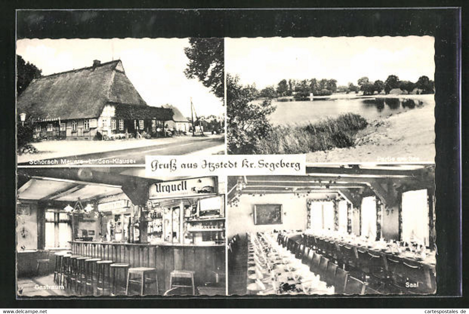 AK Itzstedt /Kr. Segeberg, Restaurant Schorsch Meyers Lindenklause, Vorm. Lindenkrog - Bad Segeberg