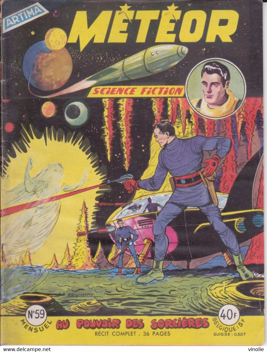 PIE.21-TPL-008. BD. SCIENCE FICTION. METEOR. AU POUVOIR DES SORCIERES. N° 59 - Meteor