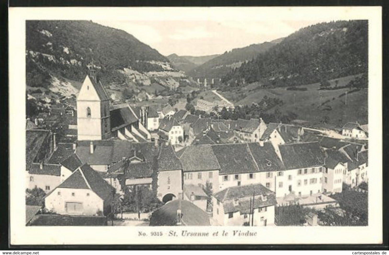 AK Saint-Ursanne, Panorama Et Le Viaduc - Saint-Ursanne