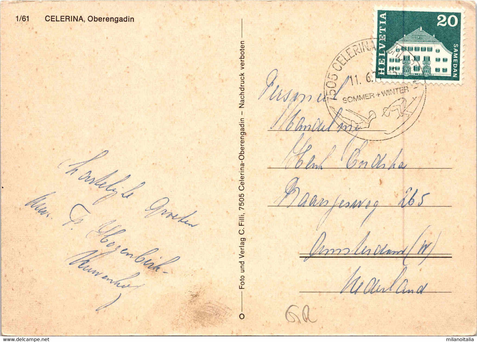 Celerina, Oberengadin (1/61) * 11. 6. 1971 - Celerina/Schlarigna