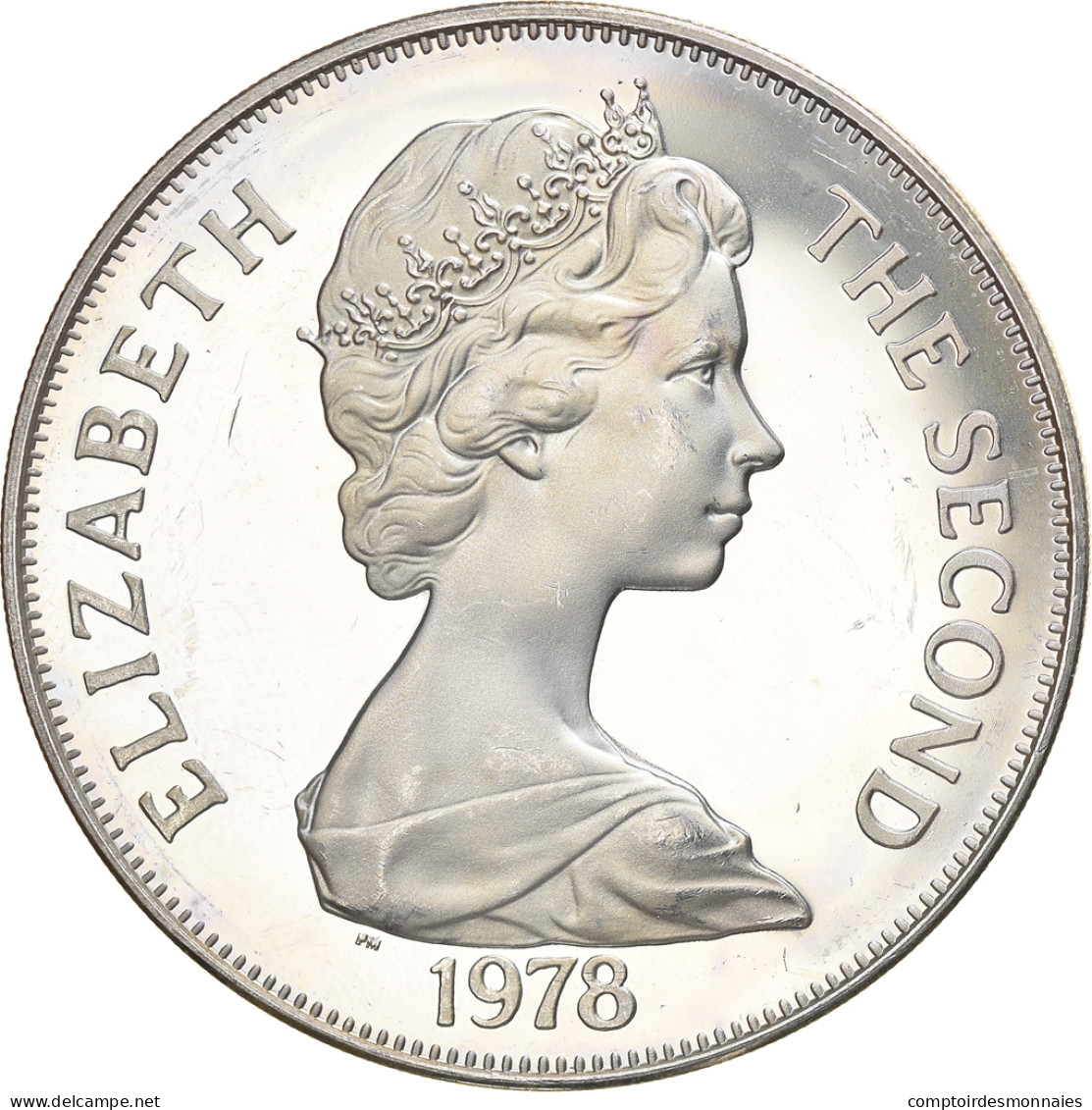 Monnaie, Tristan Da Cunha, Elizabeth II, Crown, 1978, Pobjoy Mint, FDC, Argent - Iles Vièrges Britanniques