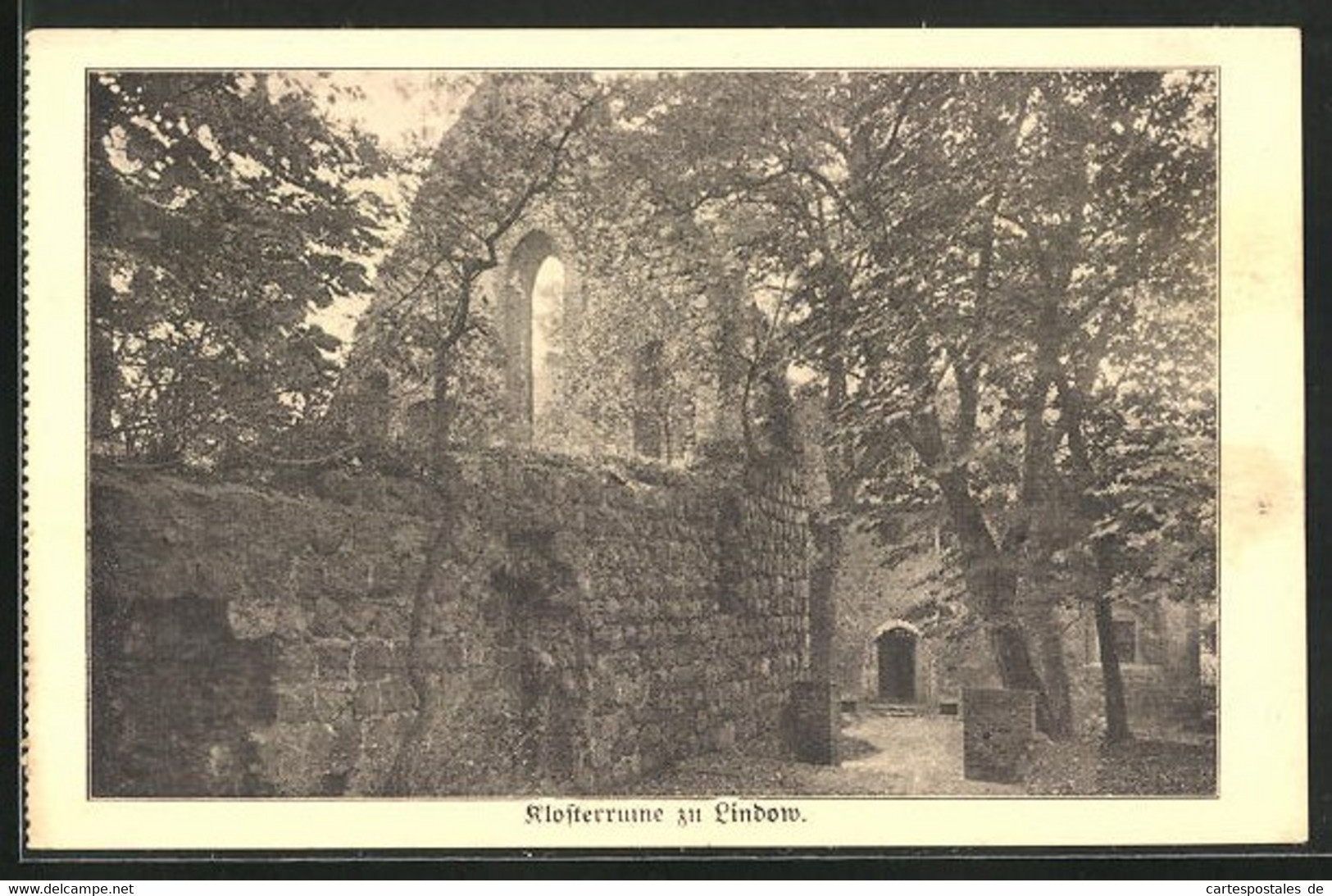 AK Lindow, Klosterruine, Teilansicht - Lindow