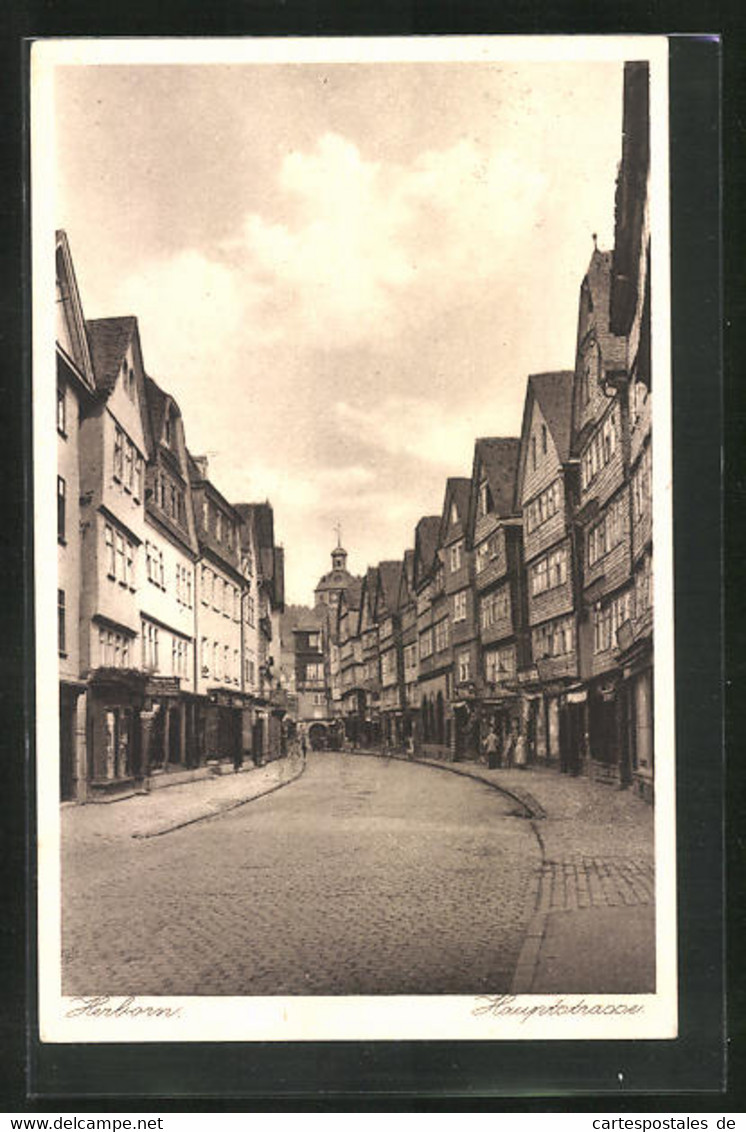 AK Herborn, Hauptstrasse Mit Geschäften - Herborn