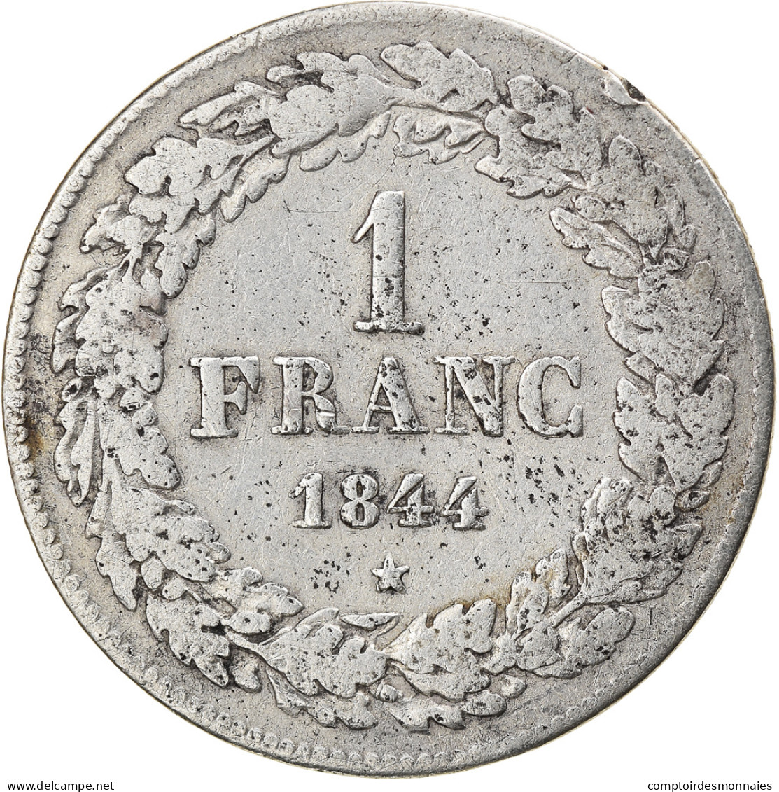 Monnaie, Belgique, Leopold I, Franc, 1844, TB+, Argent, KM:7.1 - 1 Franc