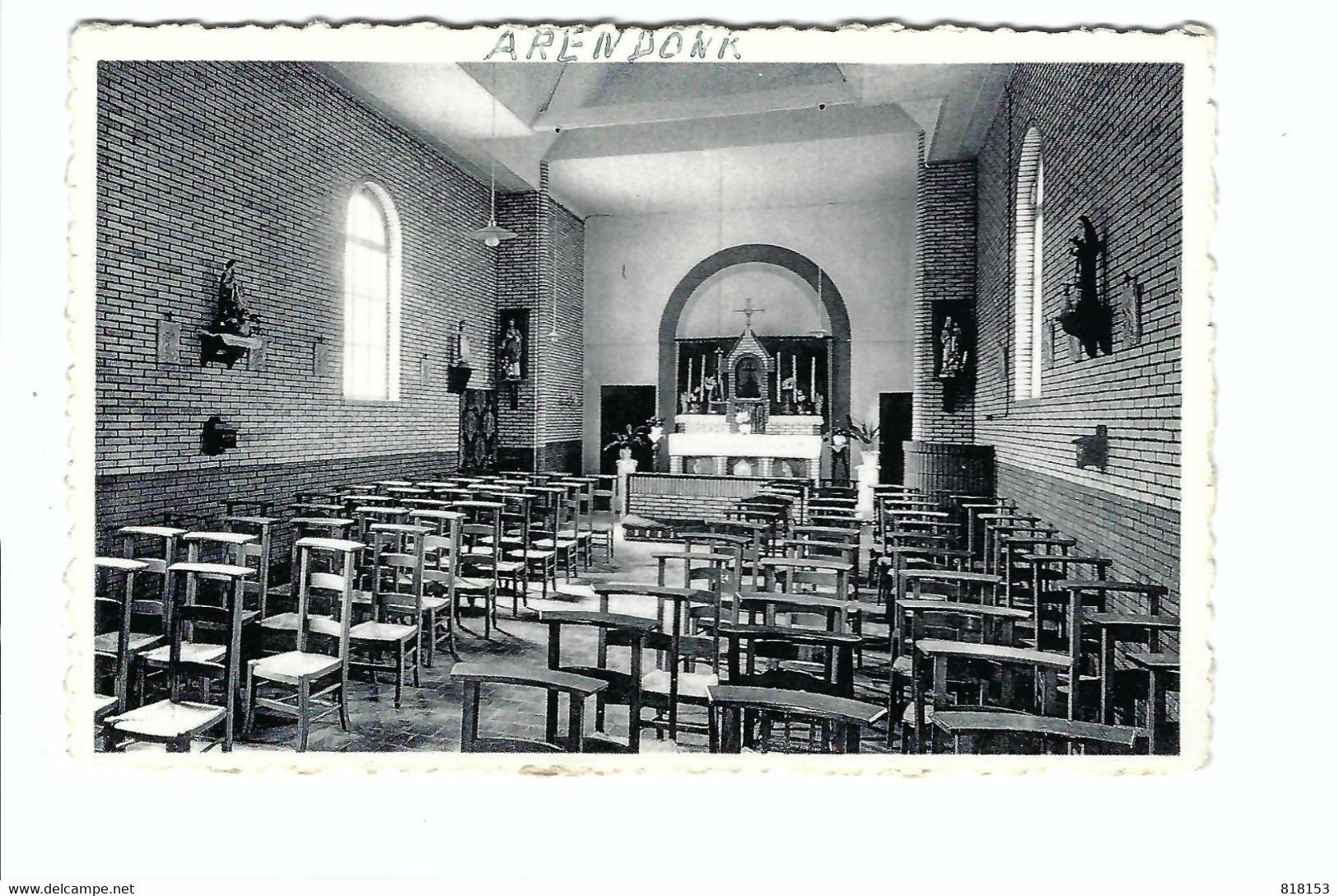 Arendonk  De Lusthoven,Binnenzicht Kapel H Hart - Arendonk