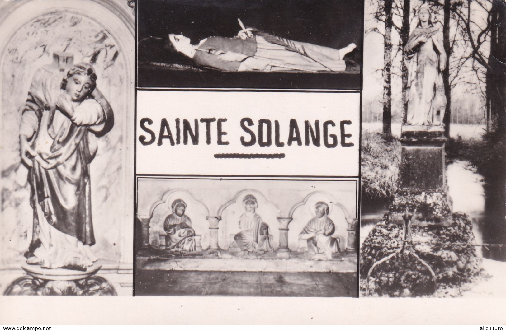 A9800- SAINTE SOLANGE FONTAINE, STATUE, CORPS SAINT, CHER MONUMENTS FRANCE VINTAGE POSTCARD - Monumenti